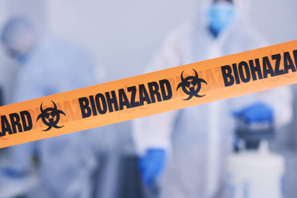 Professional Biohazard Cleanup technician working in Pixley, CA